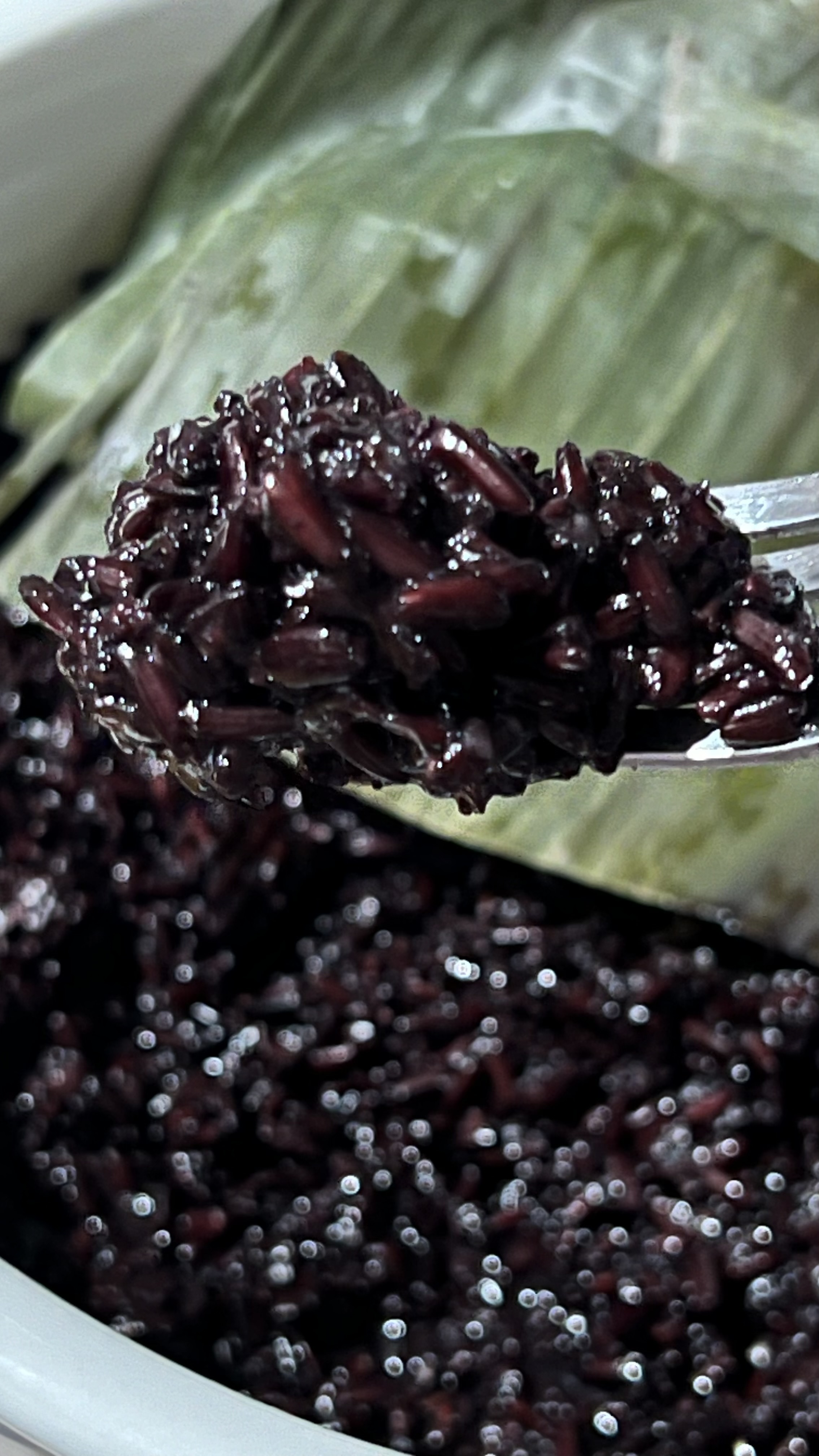 Tape Ketan Hitam/Fermented black glutinous rice